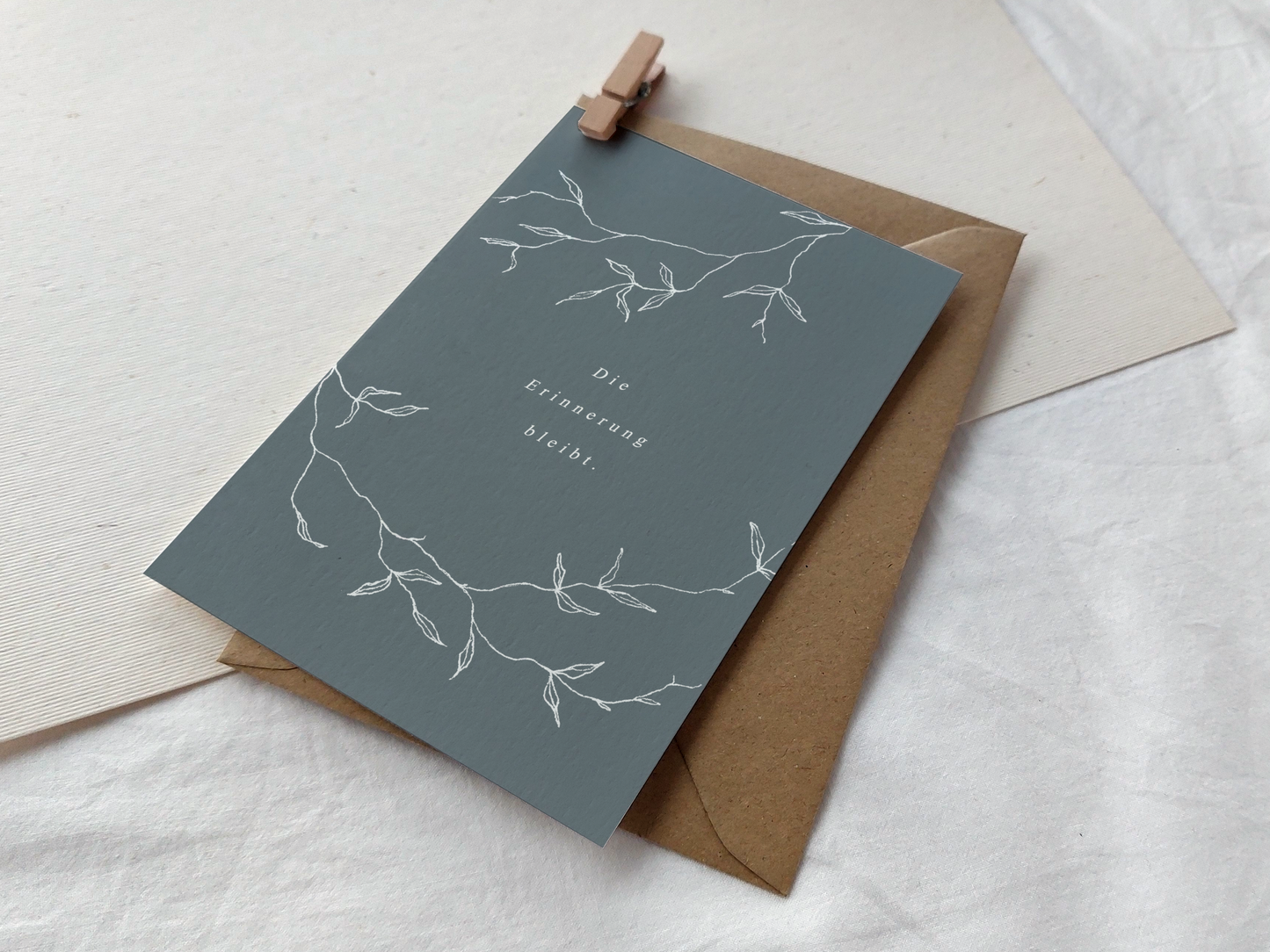 Karte Trauer | Die Erinnerung bleibt