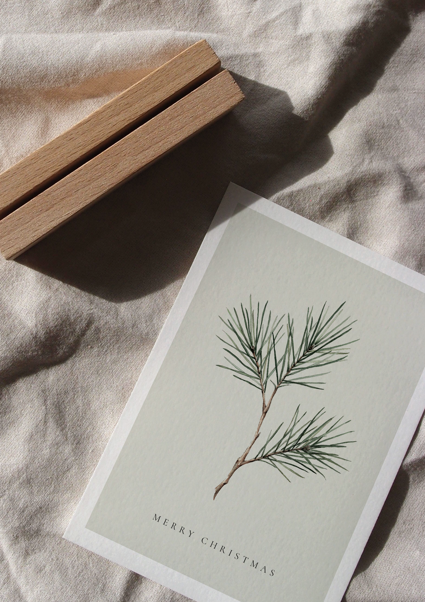 Karte Weihnachten | Tannenzweig