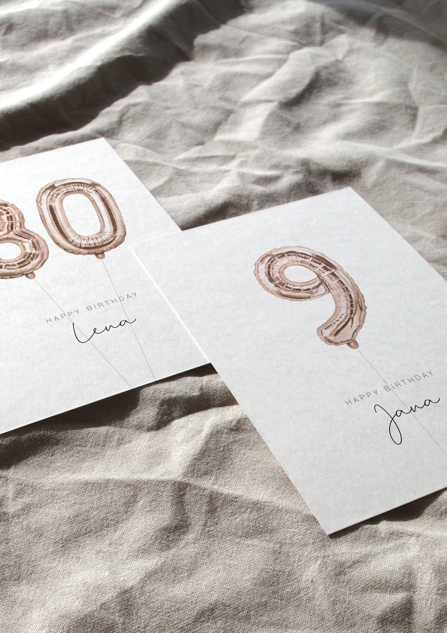 Karte Geburtstag | Luftballons