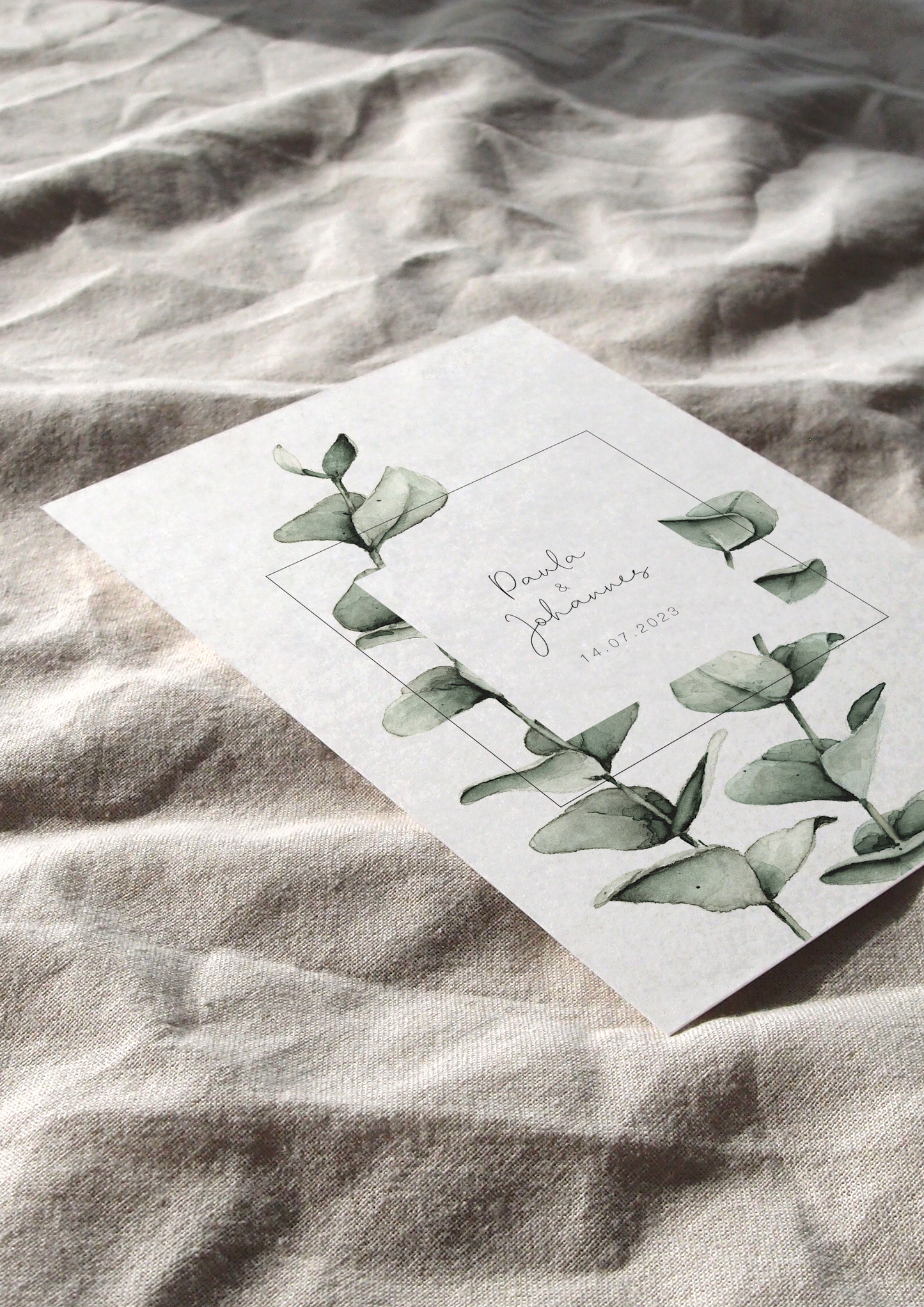 Karte Hochzeit | Eukalyptus