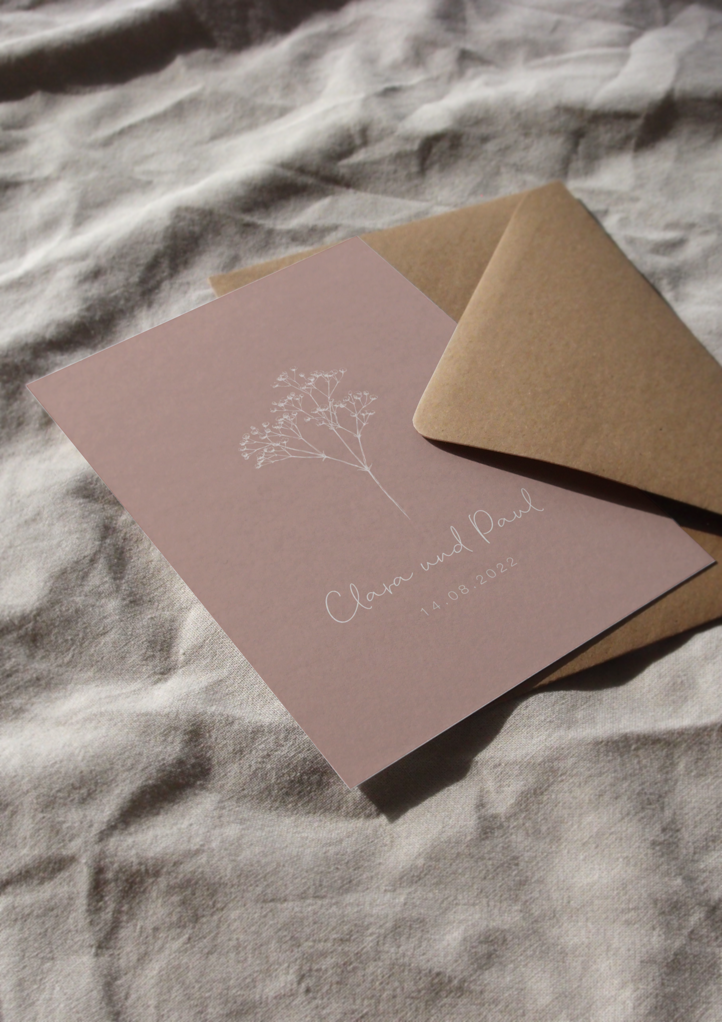 Karte Hochzeit | Schleierkraut