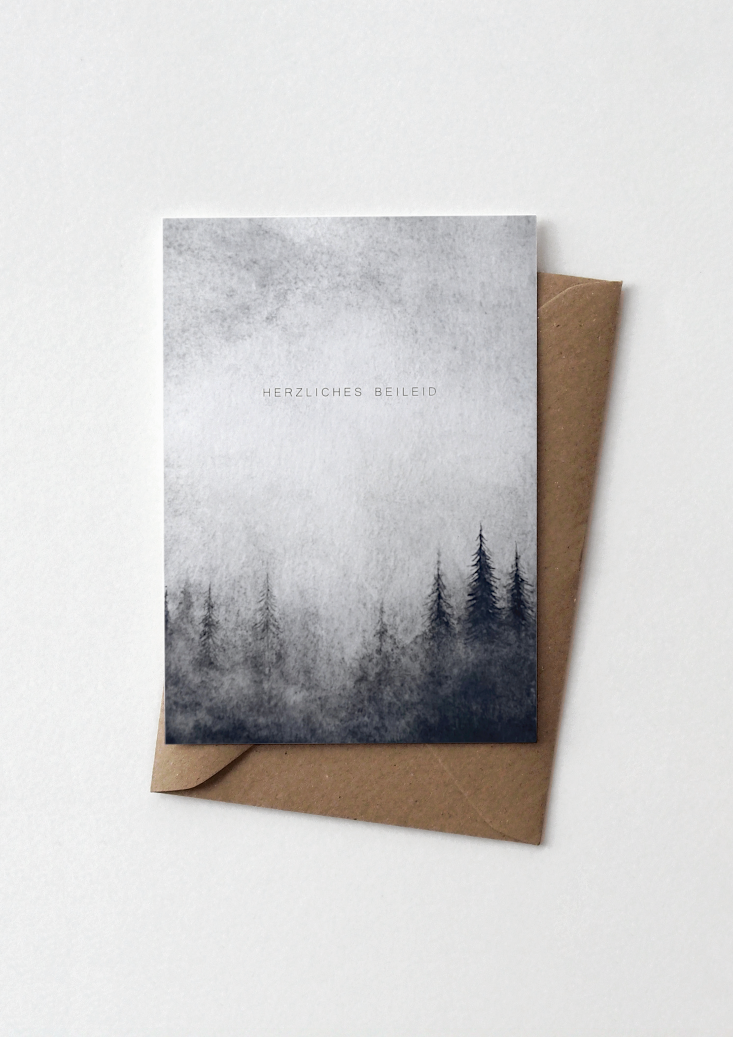 Karte Trauer | Tannen