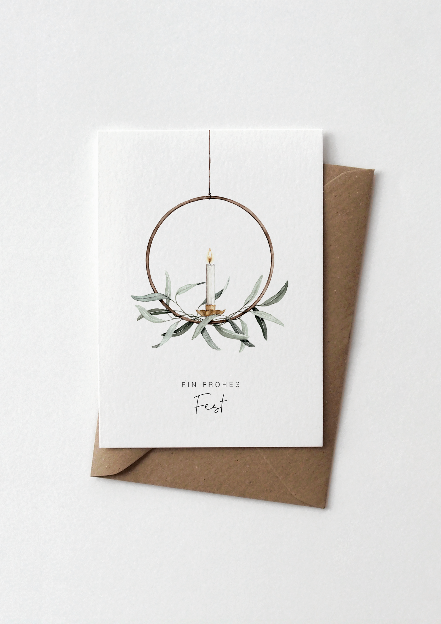 Karte Weihnachten | Kerze