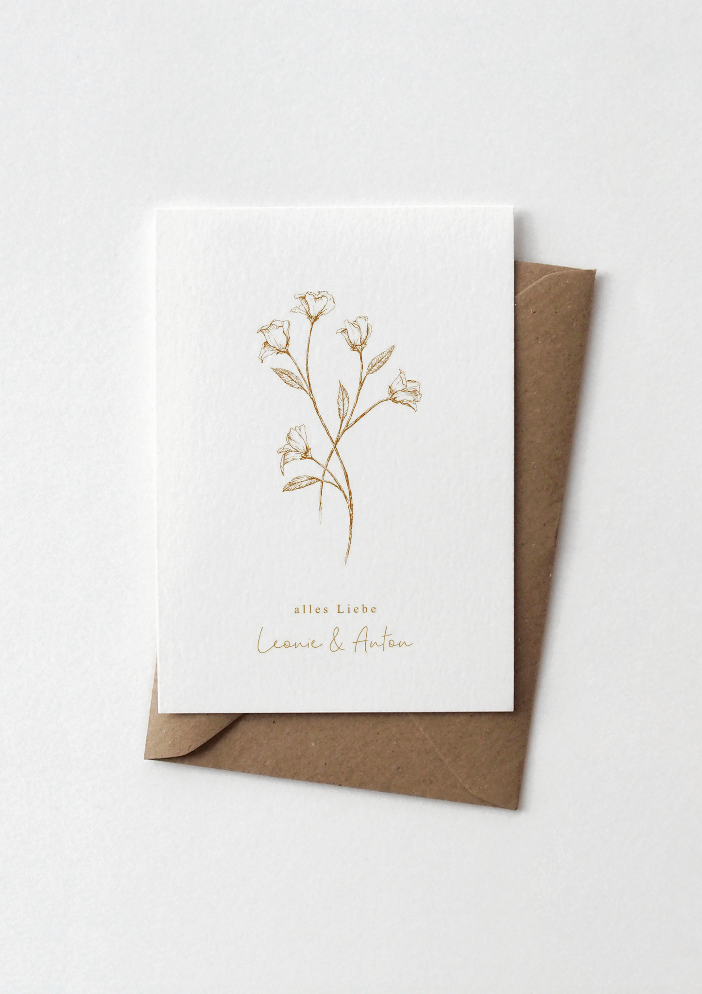 Karte Hochzeit | Rosen