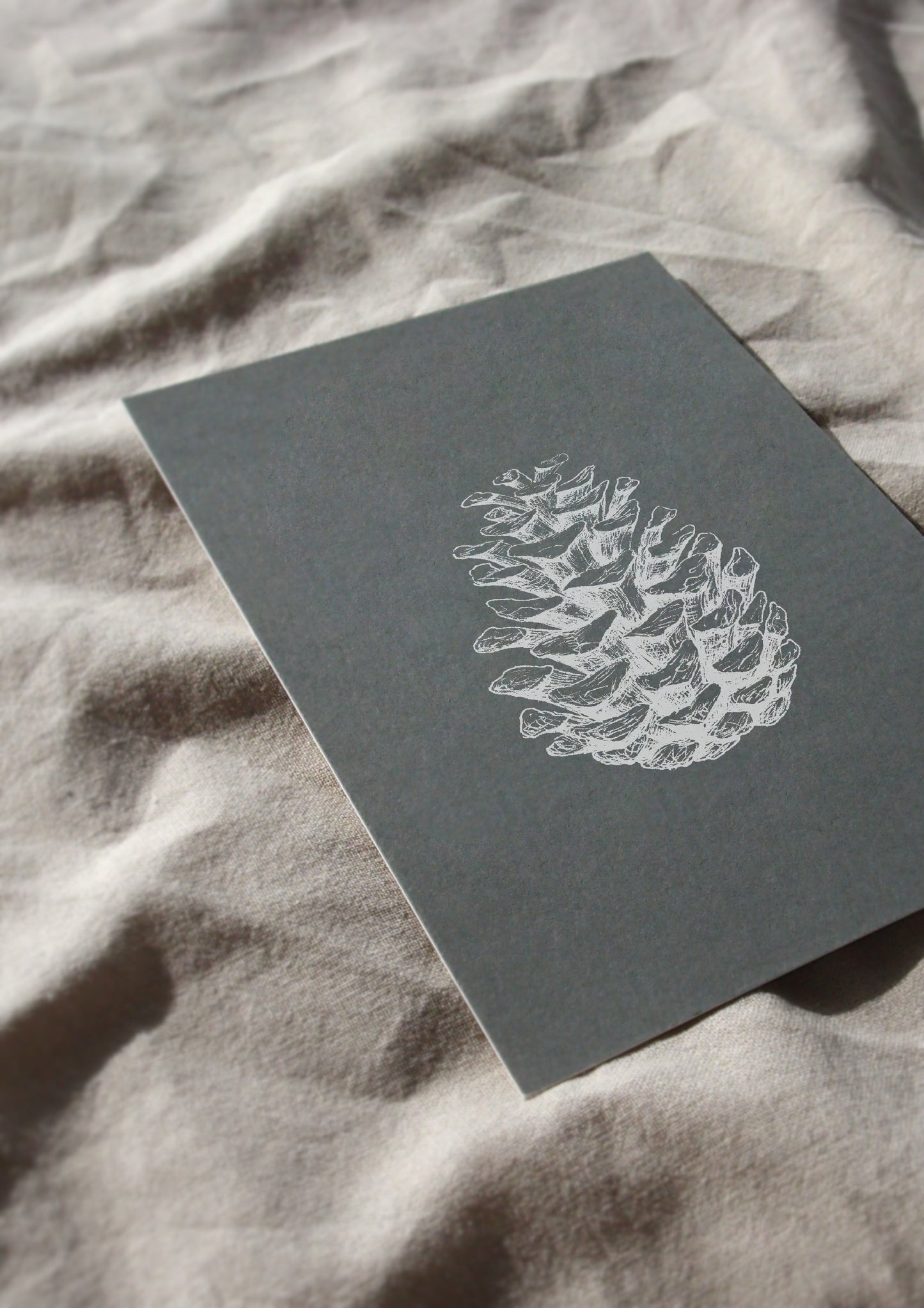 Karte Weihnachten | Tannenzapfen