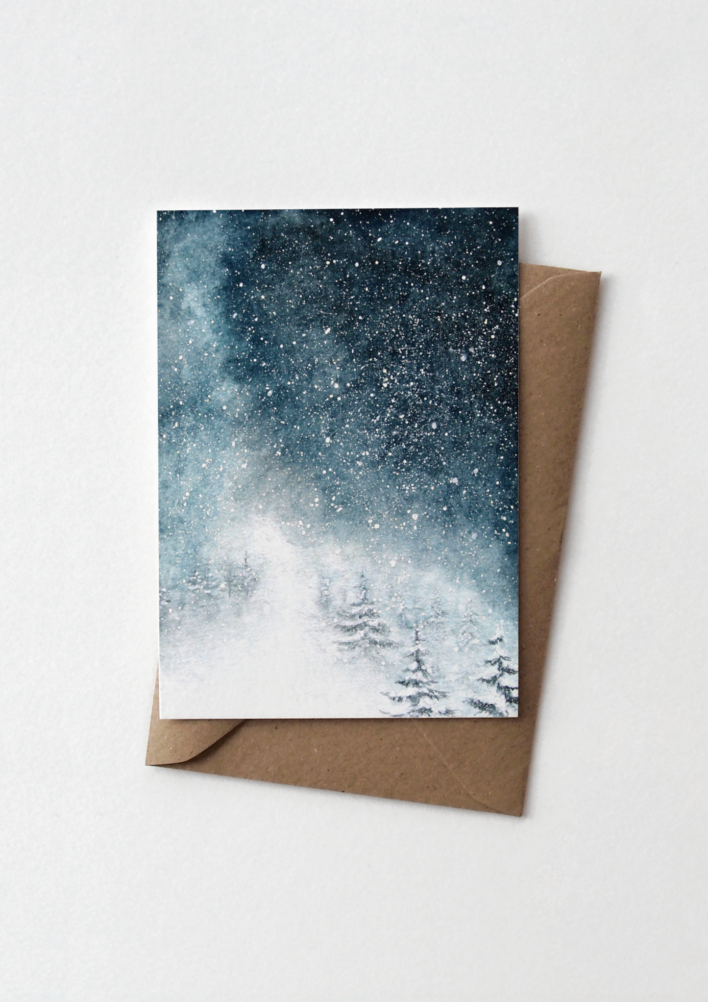 Karte Weihnachten | Winternacht